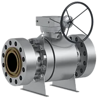 Шаровый кран с шаром в опорах