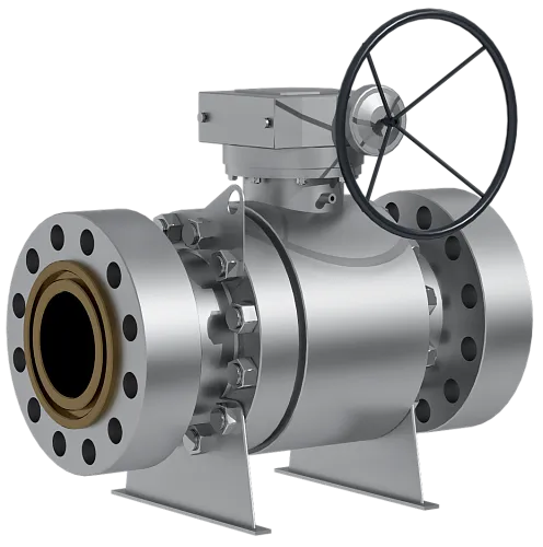 Image 1 for Шаровый кран с шаром в опорах