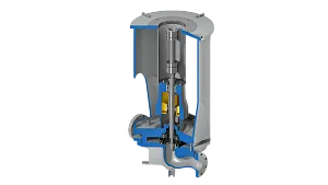 Одноступенчатый вертикальный консольный насос типа ОН3 в соответствии со стандартами   ISO 5199/ ISO 2858/ ANSI std B-73-1 / API 610 ( ISO 13709)